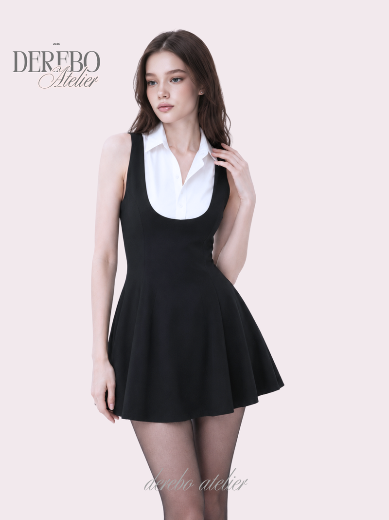 dereborujo（ドレボルゾー）の「Seri collar sleeveless flare dress（Dresses）」
