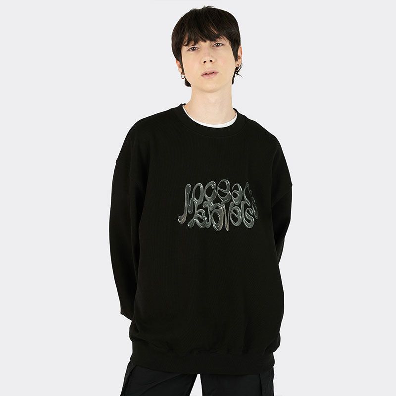 AOX（エーオーエックス）の「Chrome Metal 3D type Sweatshirt (Black)（Tops）」