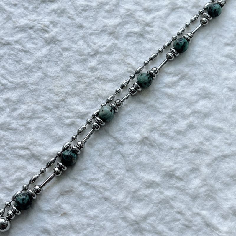 Layered Mineral Link Bracelet