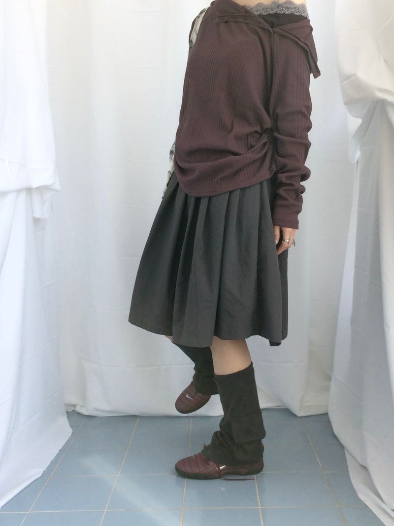 Lenny Shirring High-Neck Knitwear