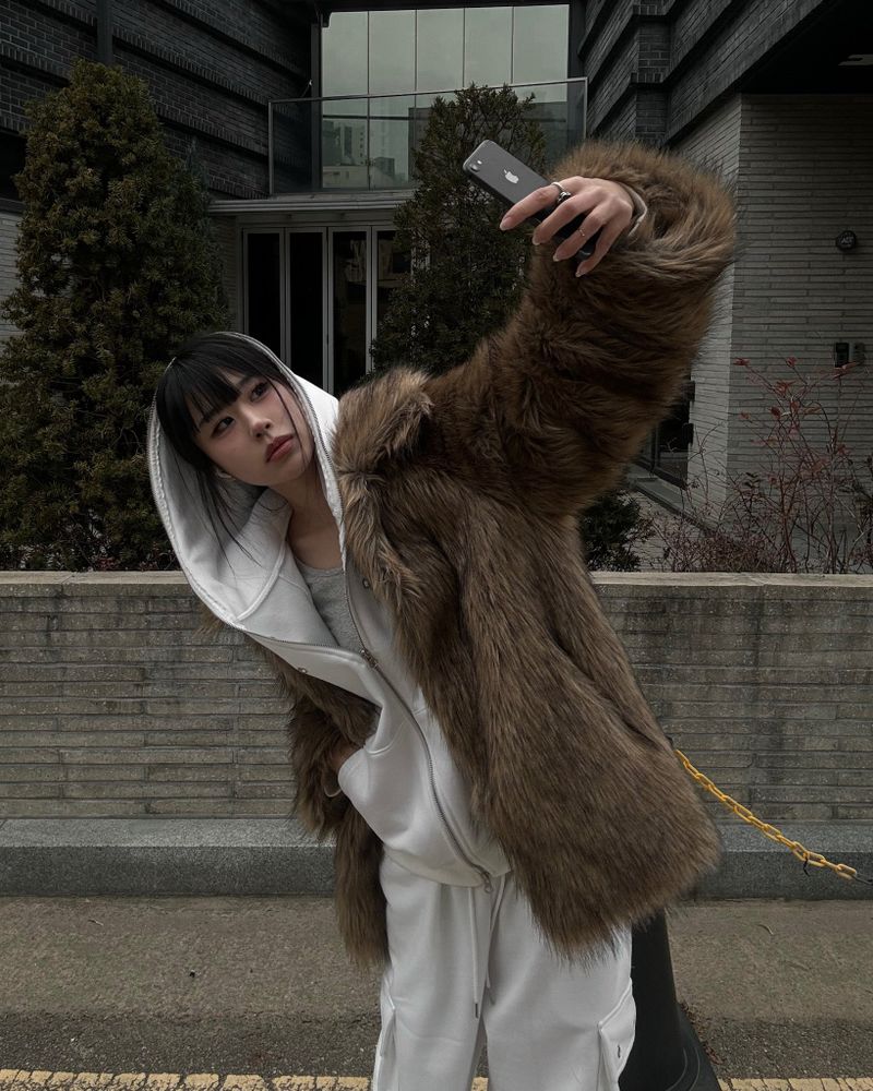 Wild fur jacket