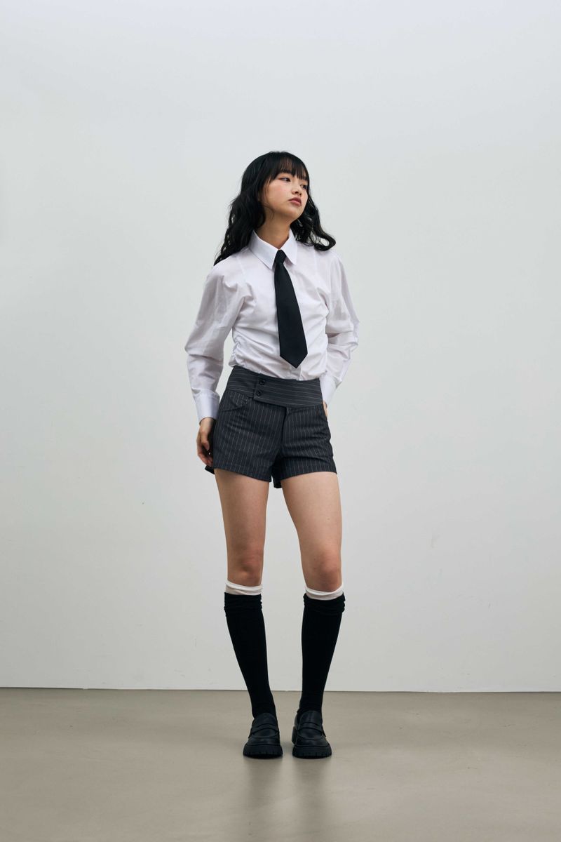 AVEL PINSTRIPE MICRO PANTS / CHARCOAL