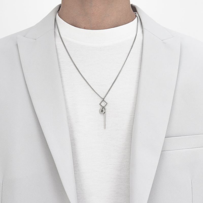 Men's Necklace Stainless Steel Chain Daily Fashion Item_CLEF MASTER BPM