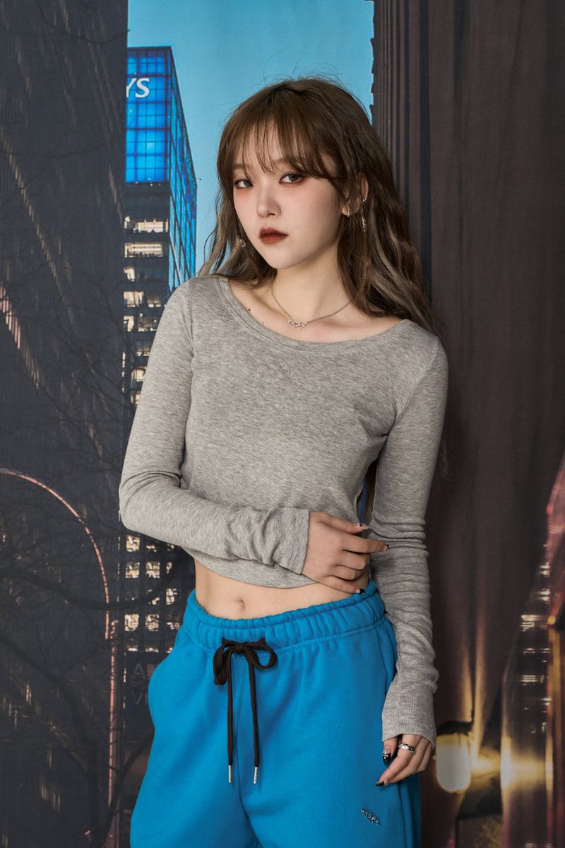 CHERRYQUIRI（チェリーキュリー）の「SMOOTH LONG SLEEVES (GRAY)（Tops）」