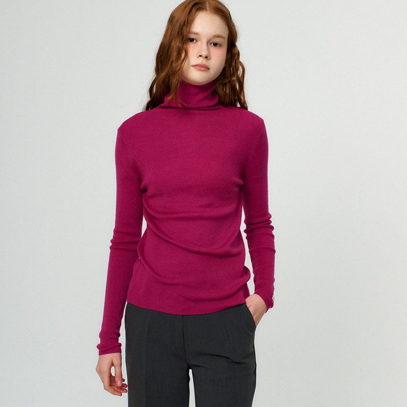 Basic Turtle Neck Knit_5Color