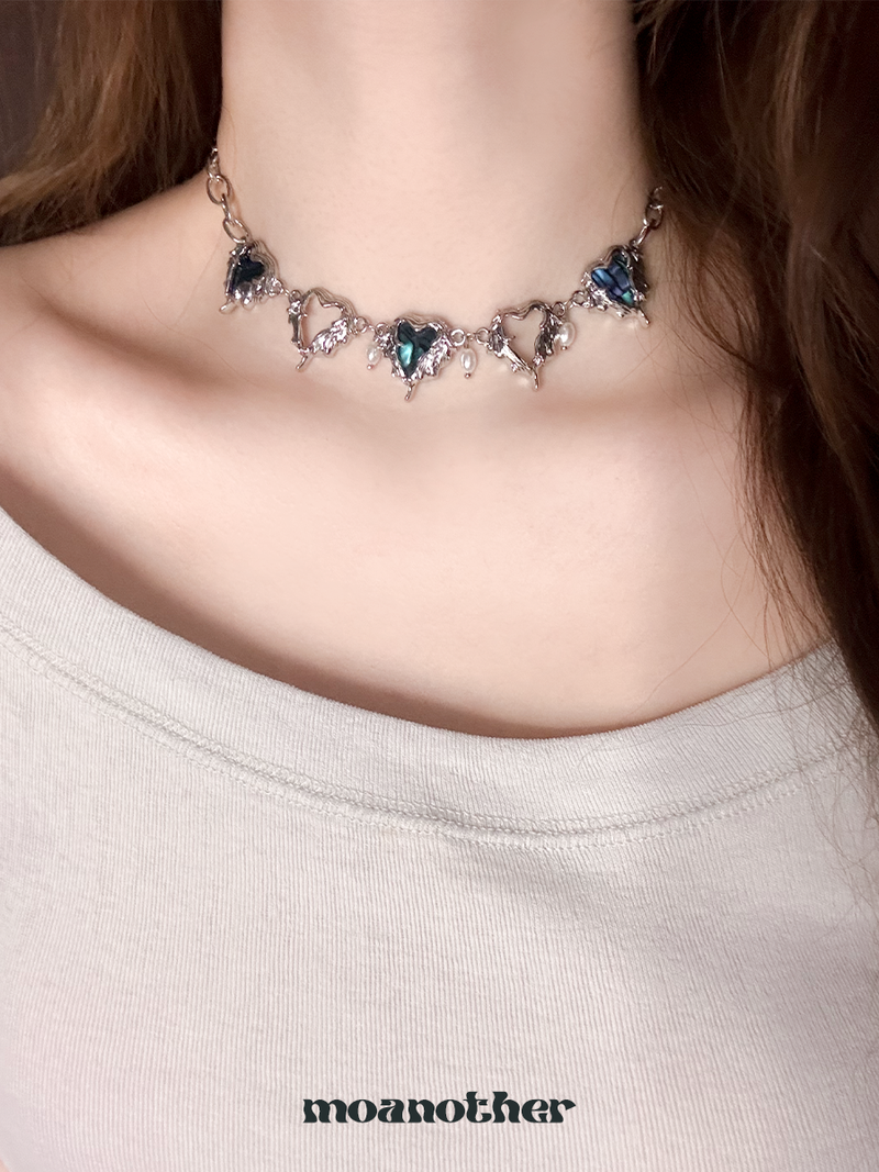 [Heart2Hearts Yuha, IDLE Minnie PIck!] Triple Heart Necklace