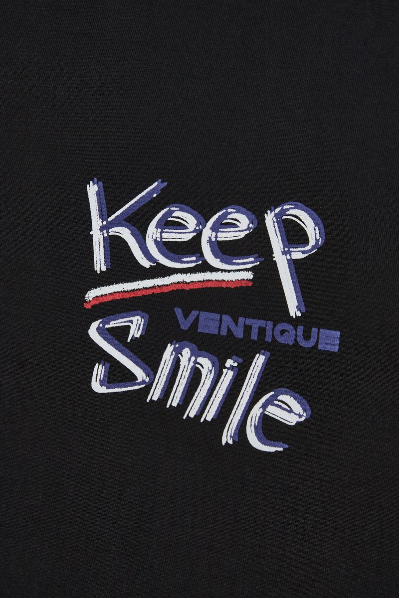 Keep smile T-shirt 2color