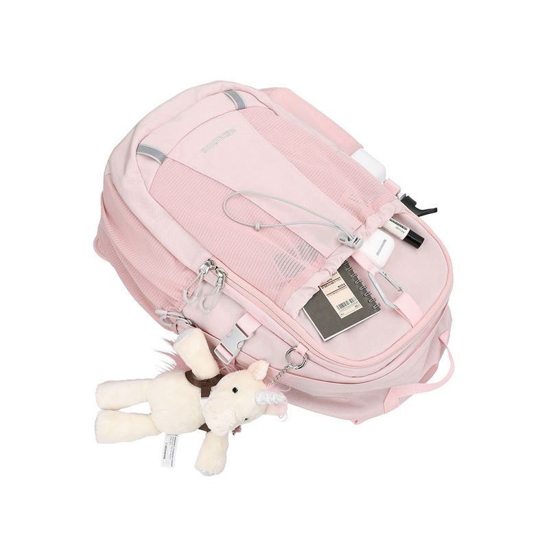 CARABINER MESH BACKPACK / PINK