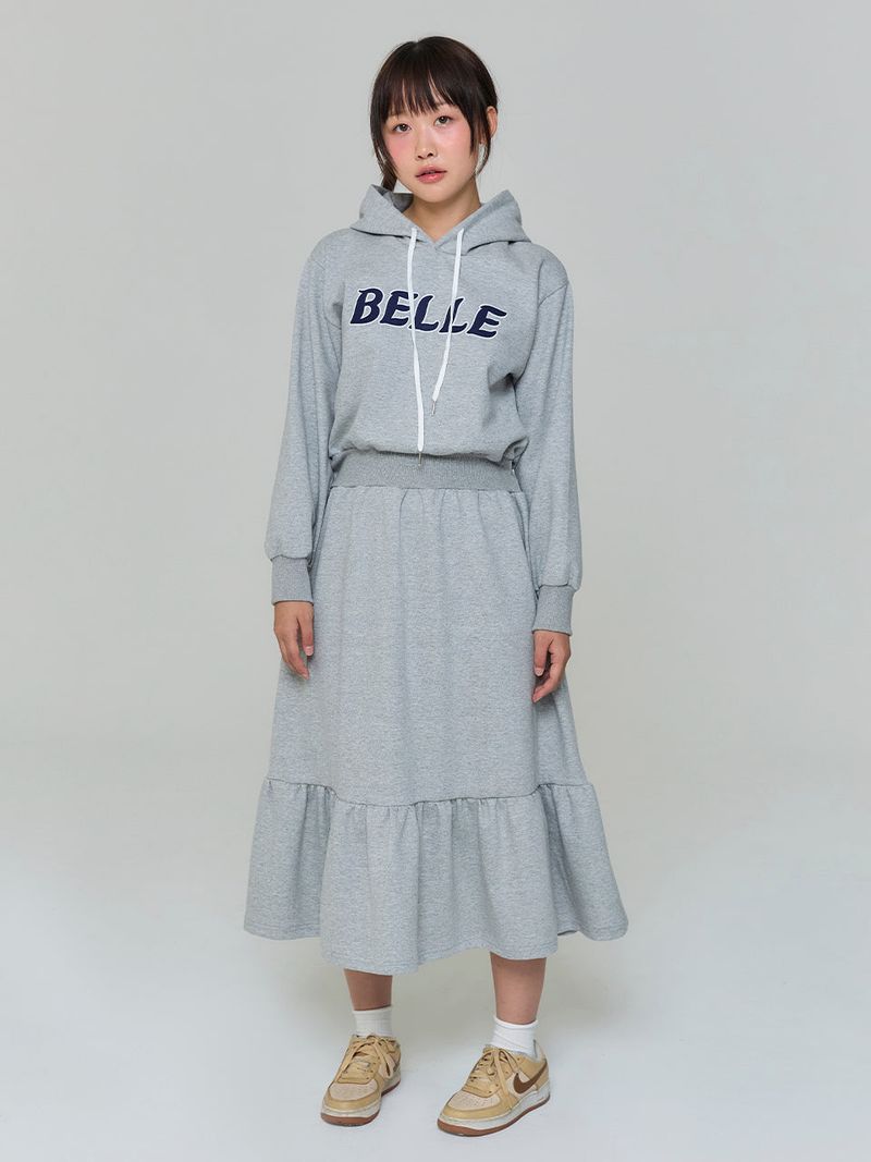 ADORE BELLE(アドールベル)の「BELLE HOODED LONG DRESS - GRAY(Dresses)」