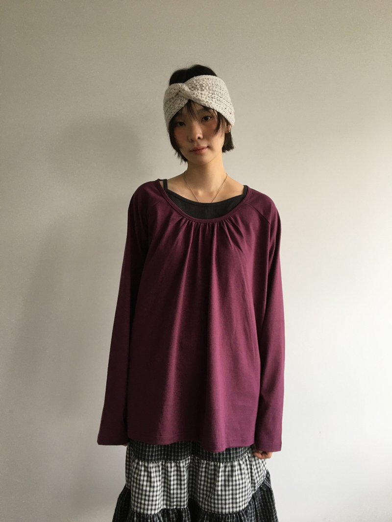 Fold check skirt (3color)