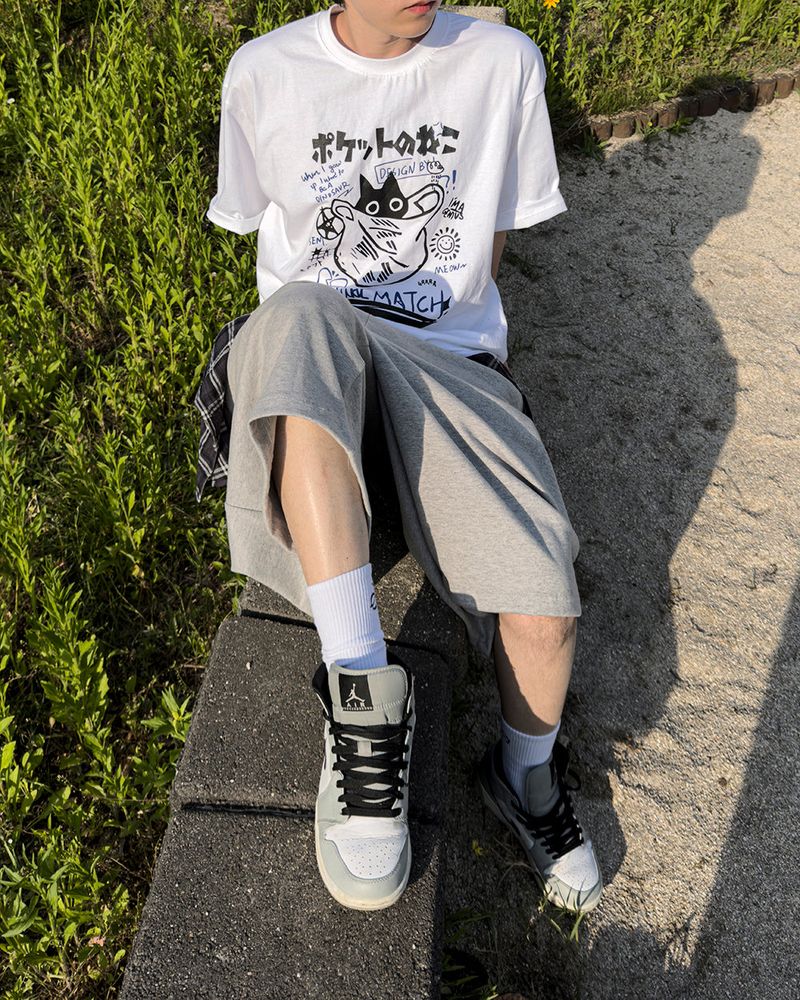 Lever Check Layered Bermuda Pants