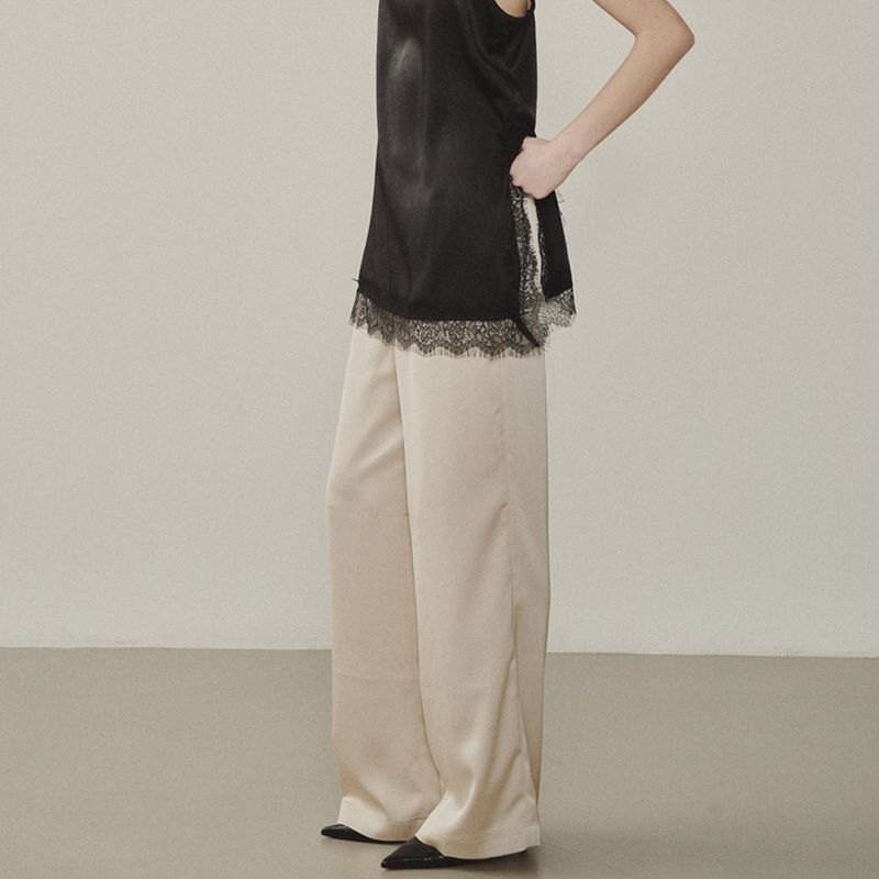 Melrose Satin Basic Pants