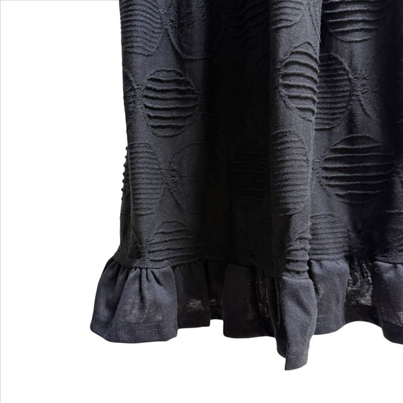 (2color) Line Dot Frill Skirt