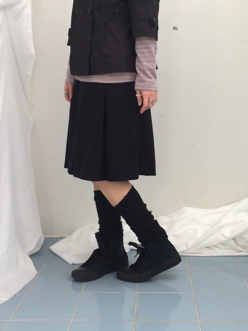 Semi-A-Line Double Button Jacket