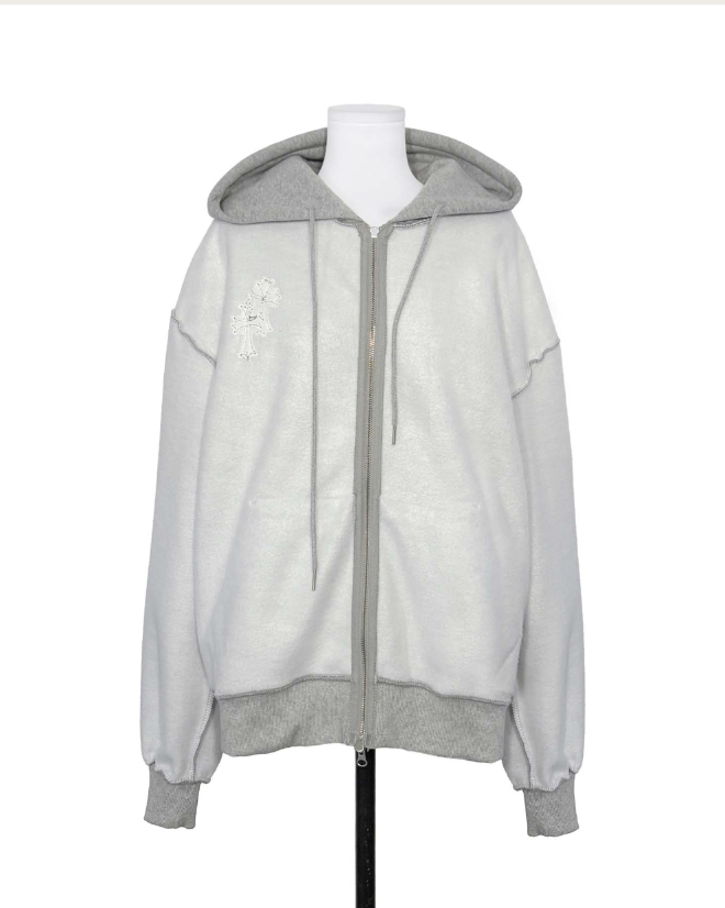 connect patch napping mens hoodie zip