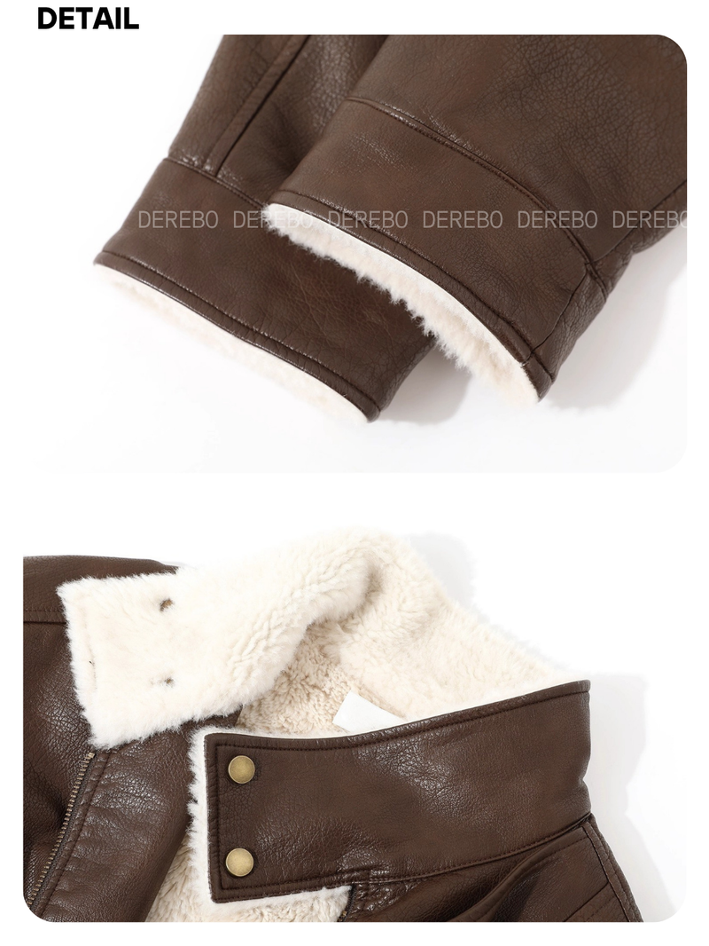 Old Money Stand All-Time Leather Jacket (Winter Fleece)