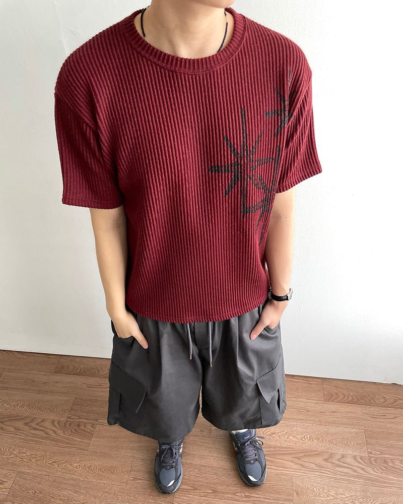 Bloom Crop Short Sleeve Knit