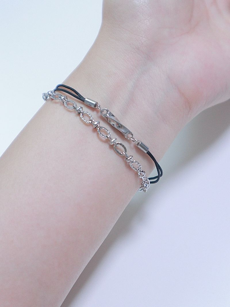 All surgical seel new wave layered string bracele