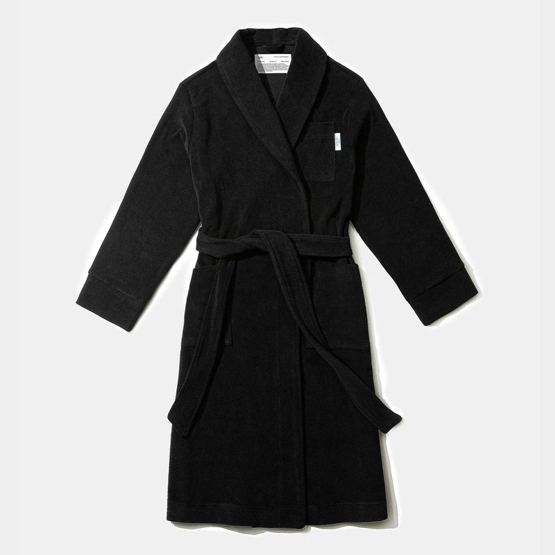 COMFY TERRY ROBE SETS_BLACK
