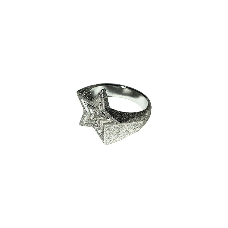 twin star bold ring glitter texture.