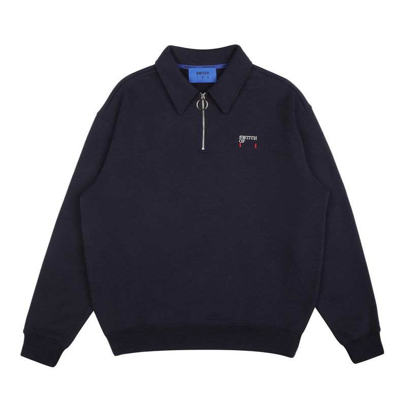 SWITCH123（スウィッチワンツースリー）の「エデン スペースカラー ハーフジップアップ MTM Tシャツ（ユニセックス）_SYF8TS06NV（トップス）」