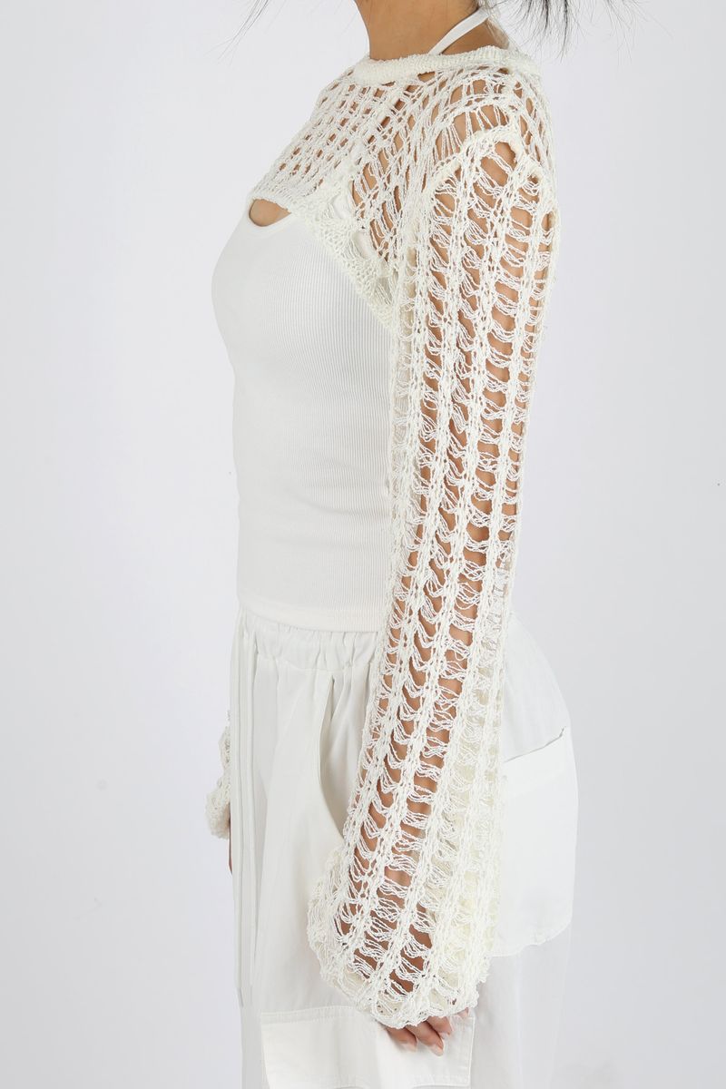 NET SUMMER KNIT BOLERO