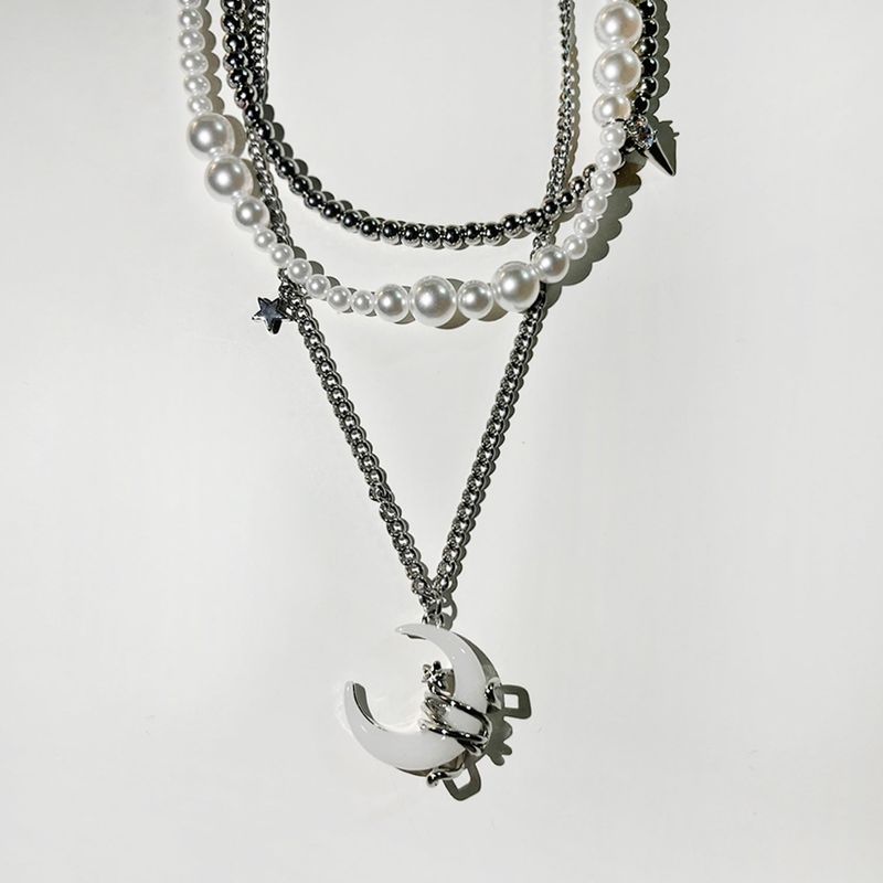 Mercury moon 3layered Necklace