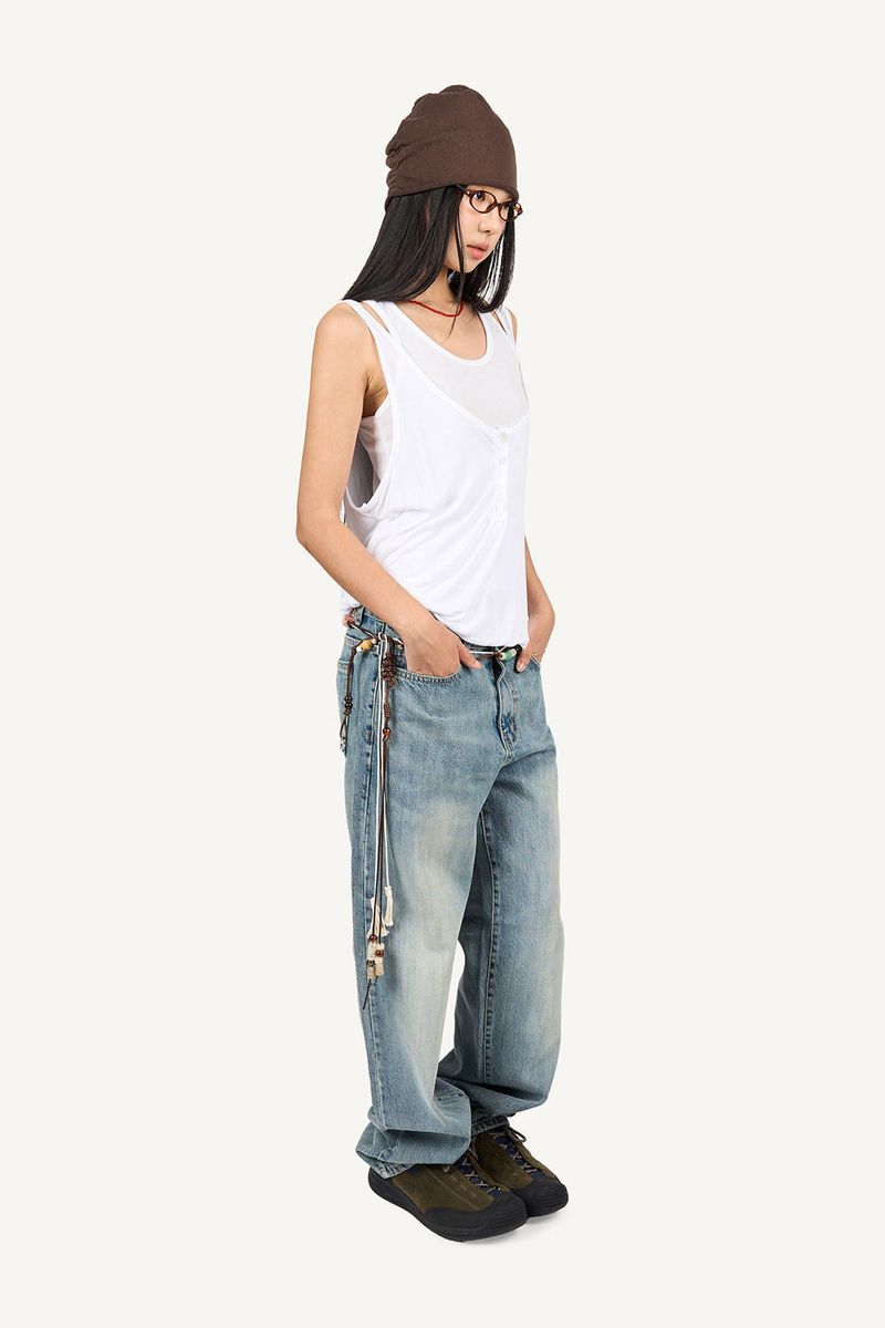 Puff layered sleeveless