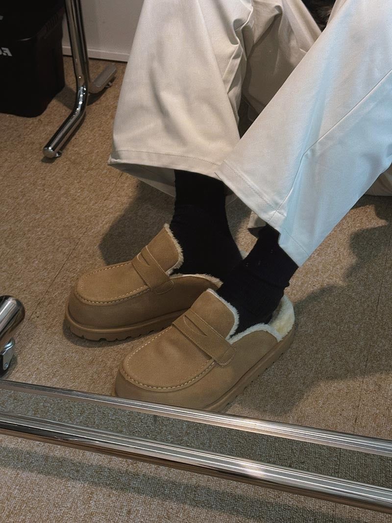 ASCLO Winter Suede Penny Mules