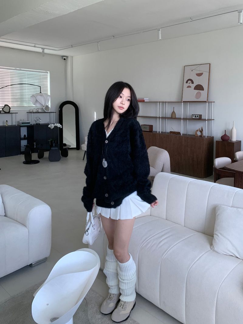 [UNISEX] Cloud Soft Angora Basic Cardigan(6color)