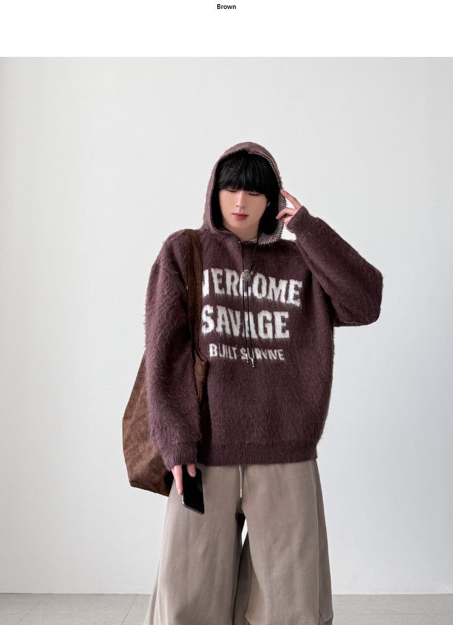 Ruby Mohair Hood Knit