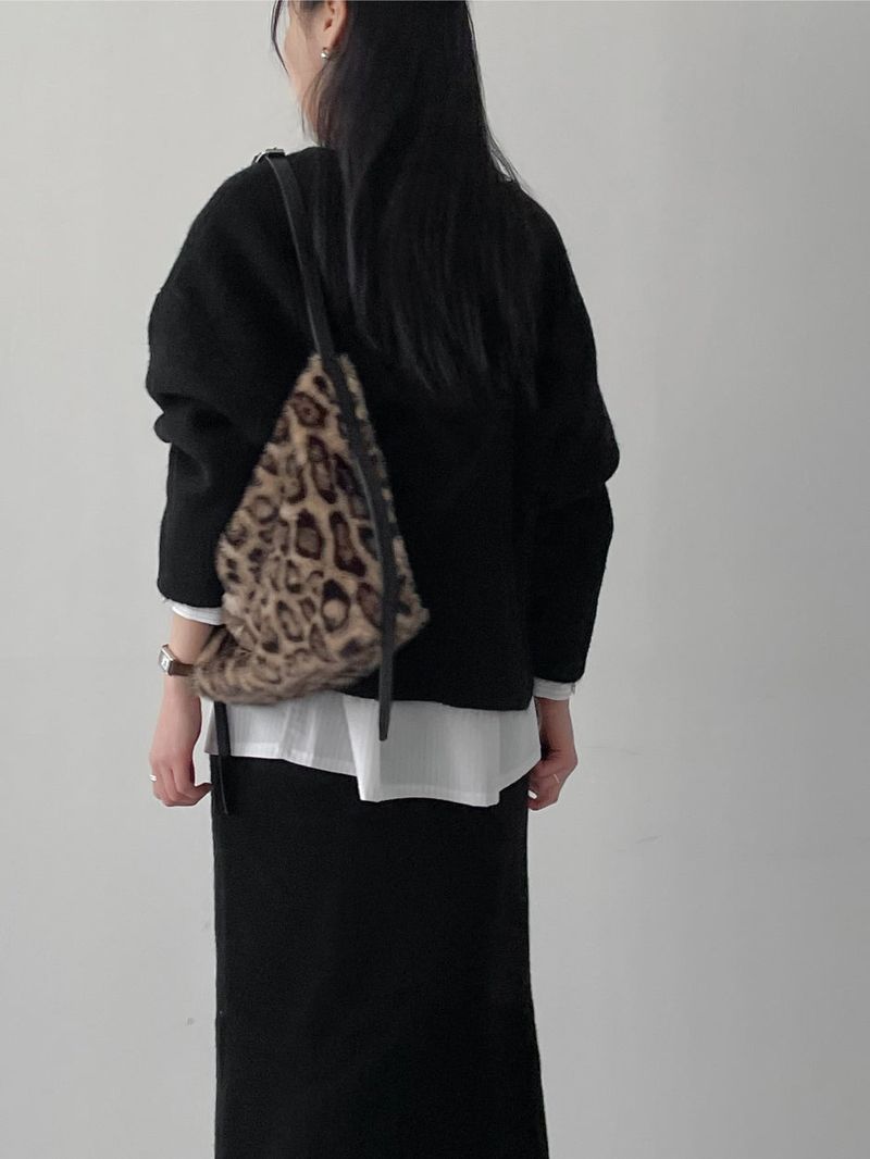 Leopard Fur Shoulder Bag