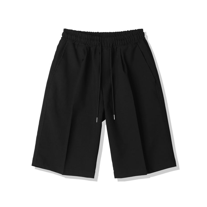 ONE TUCK BERMUDA PANTS BLACK