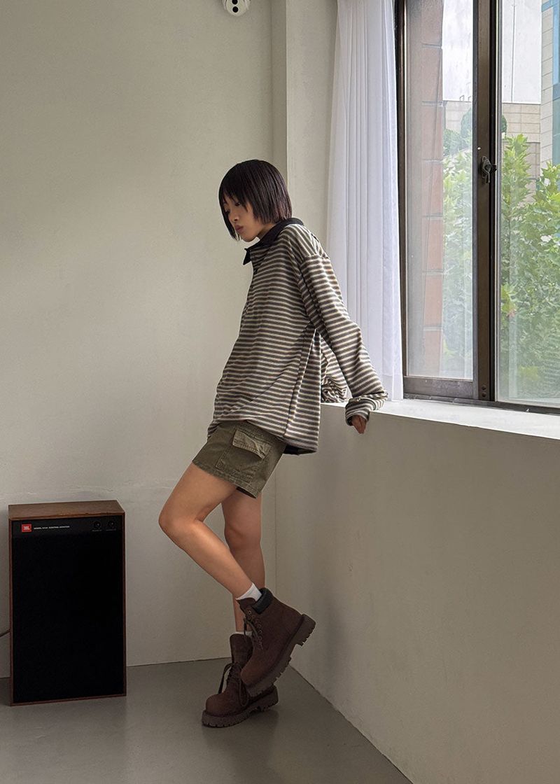 FRENCH CARGO HALF PANTS