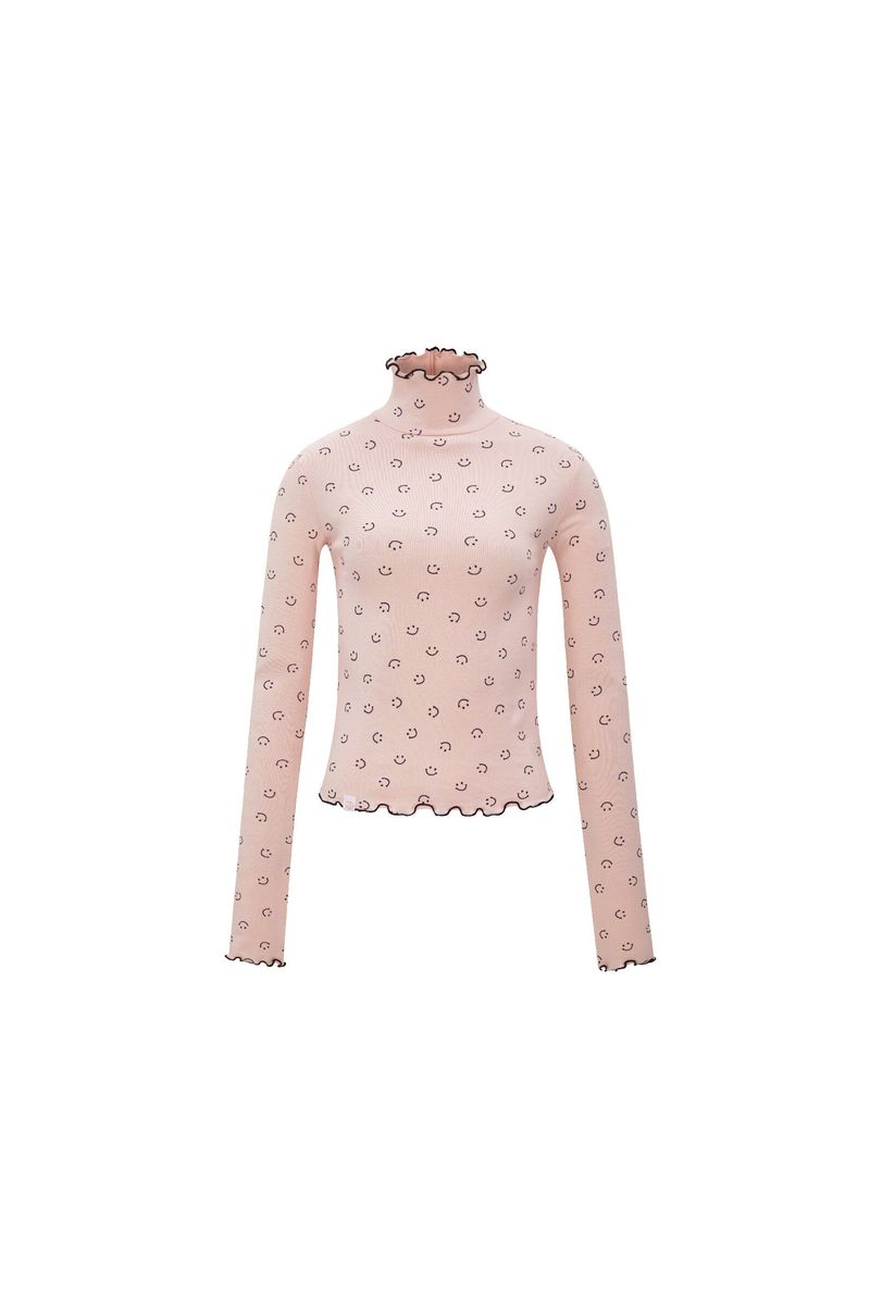 MINJIENA(ミンジエナ)の「smile turtleneck pink(Tops)」