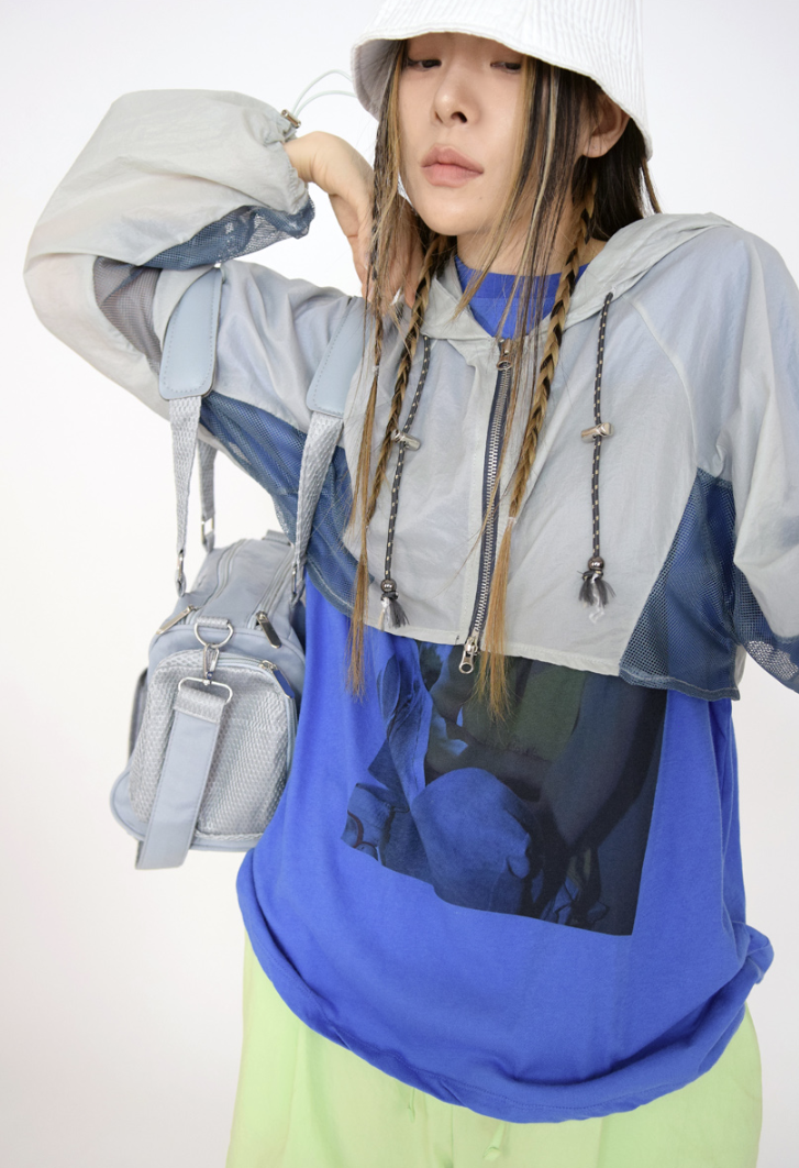 rain short hood jumper(3color)