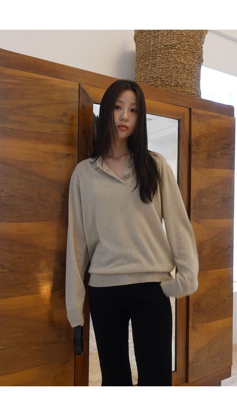 tidy collar knit (2C)