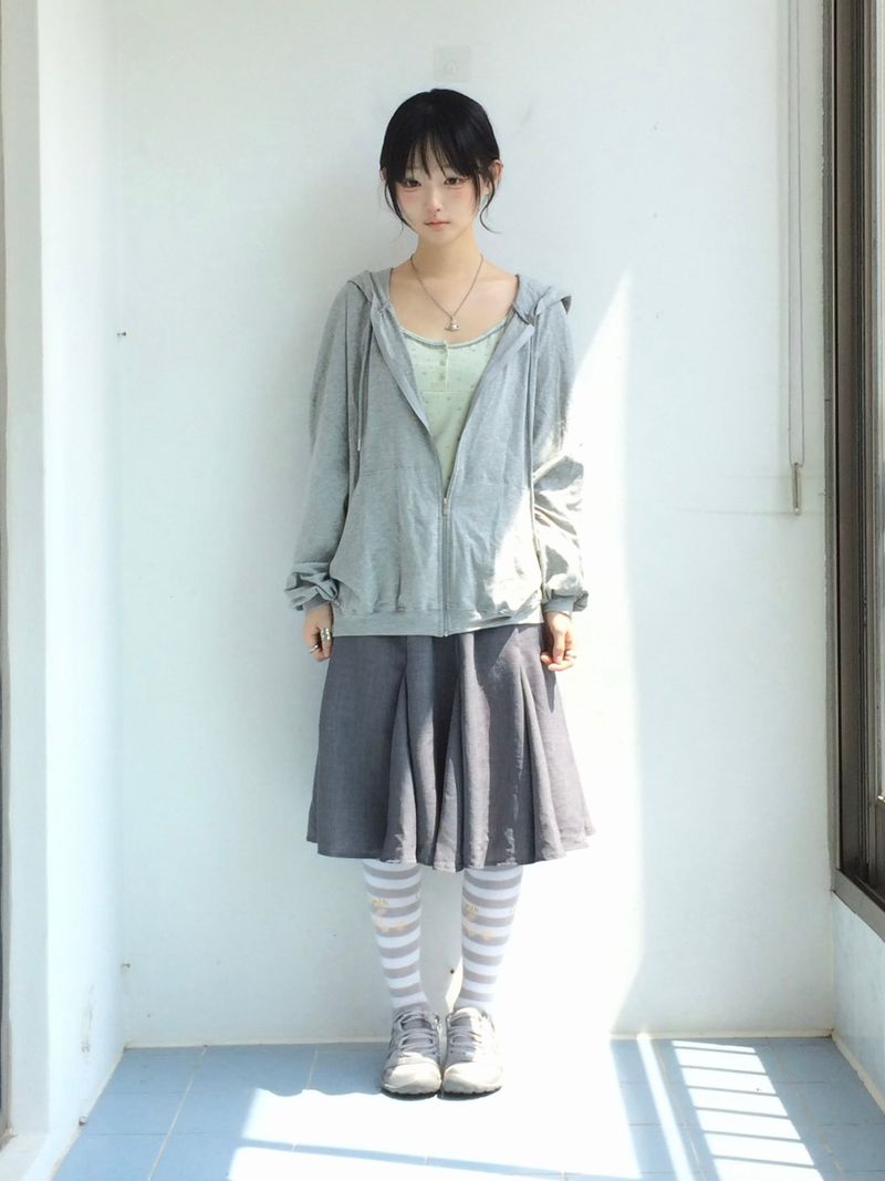 soft garden flare skirt