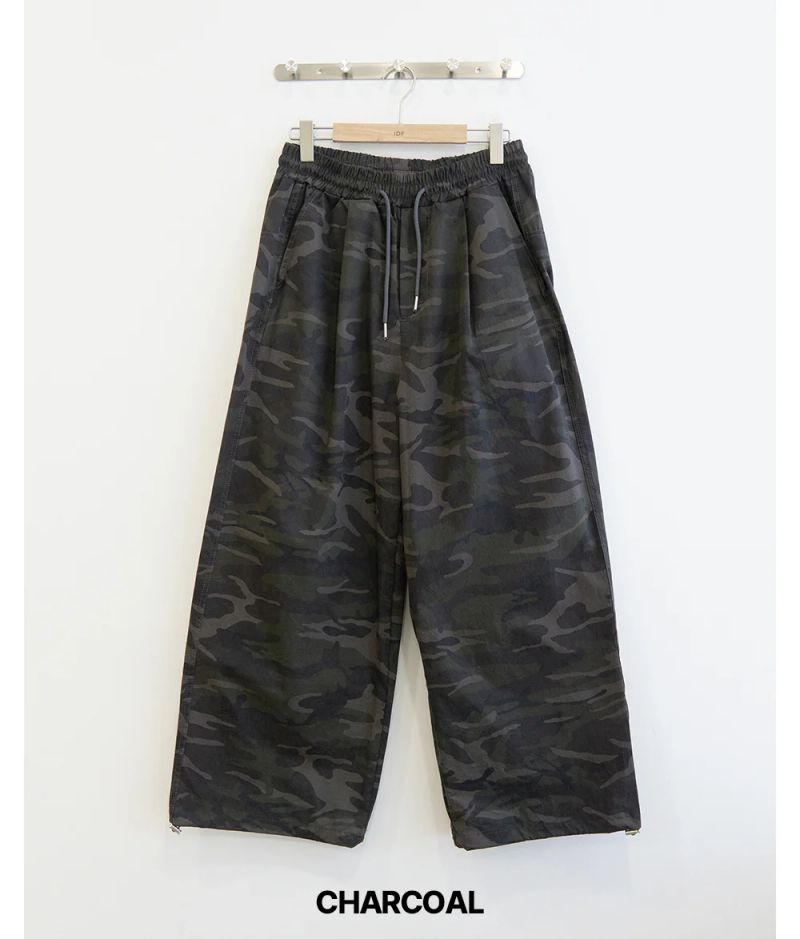 Bru Lettering Camo Pants