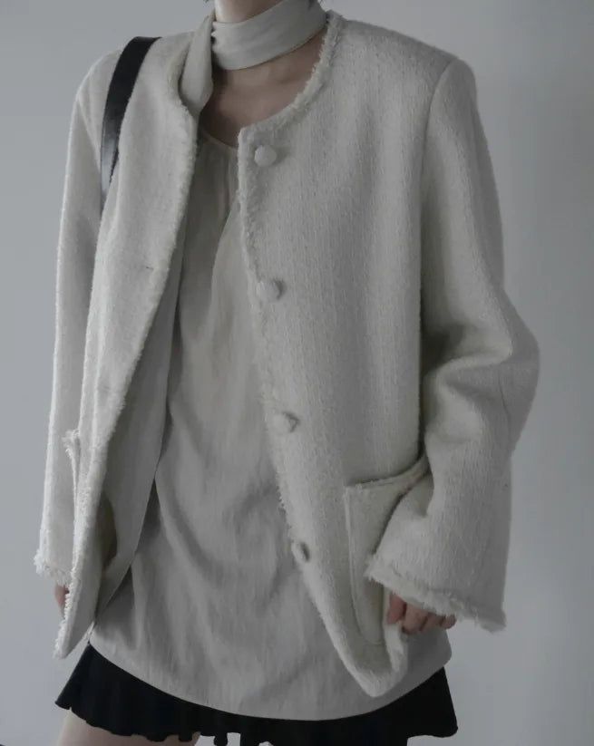 mnem（ムネム）の「Miu Over Fit Tweed Jacket（Jackets/Outerwear）」