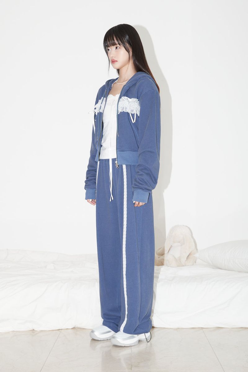 LACE  PIGMENT PANTS (NAVY)