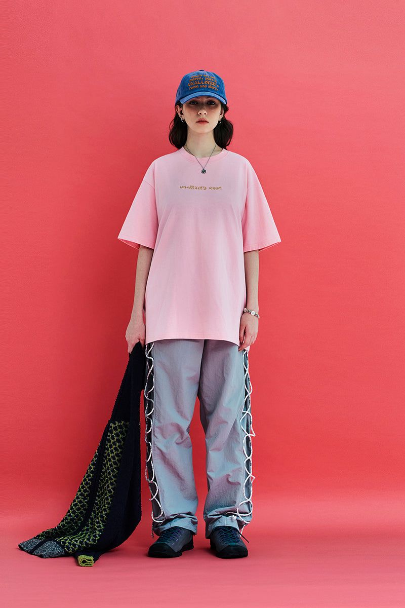 STRING NYLON PANTS / GREY