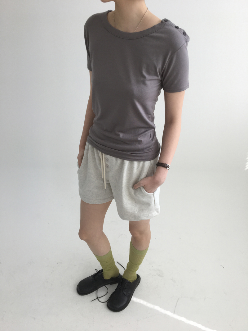 Byron Cove button shorts (5color)