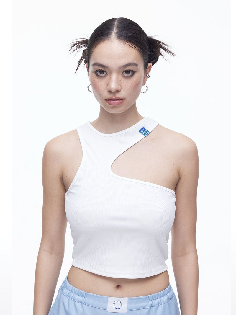 DILETTANTISME(ディレッタンティズム)の「Airly Cut-out Sleeveless T(WH)(Tops)」
