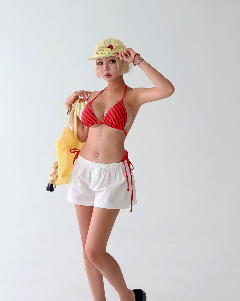 Banding Button Trunk Brief Short Pants