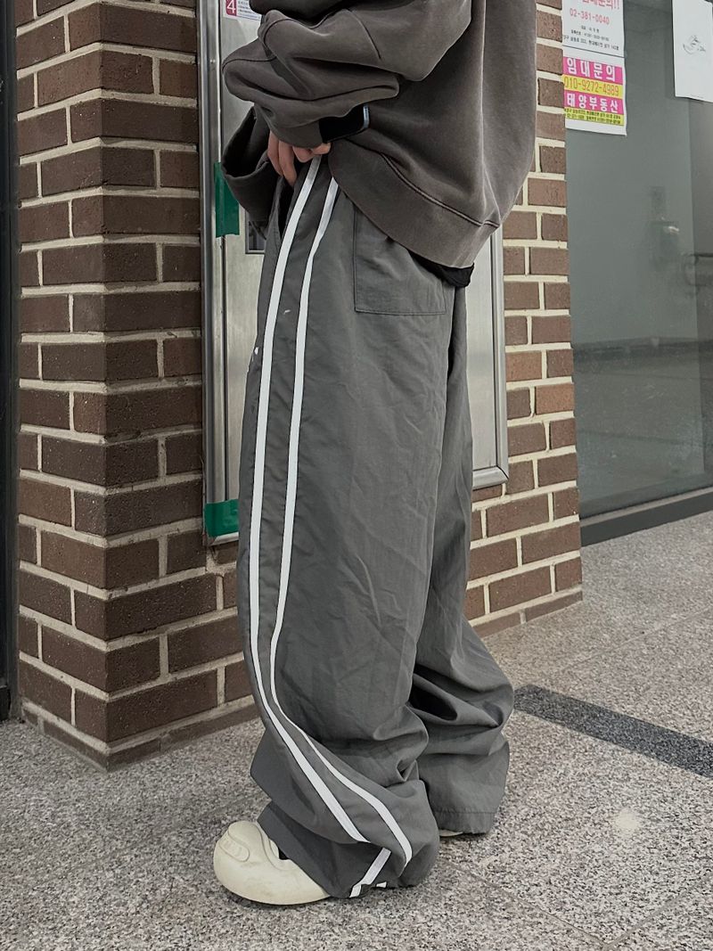 flag track nylon pants