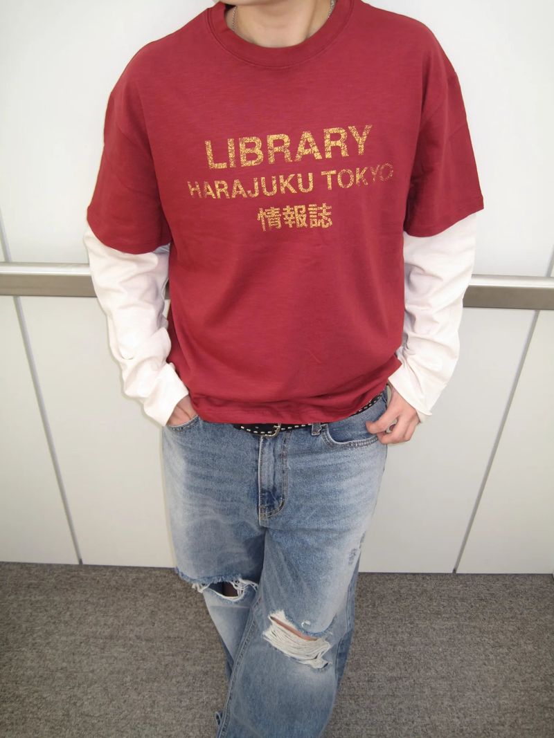 Mokey（モーキー）の「Layered Long Sleeve T-Shirt (5 Colors)（Tops）」