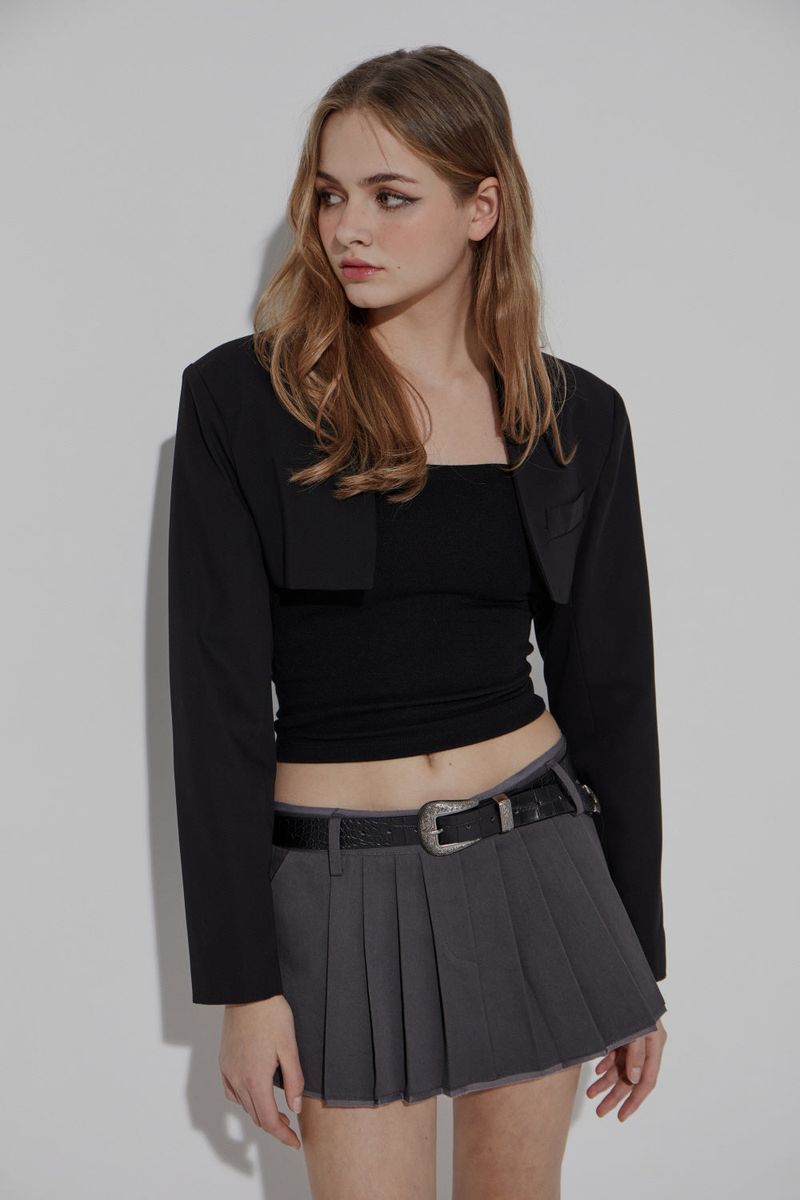 CHINO PLEATS SKIRT