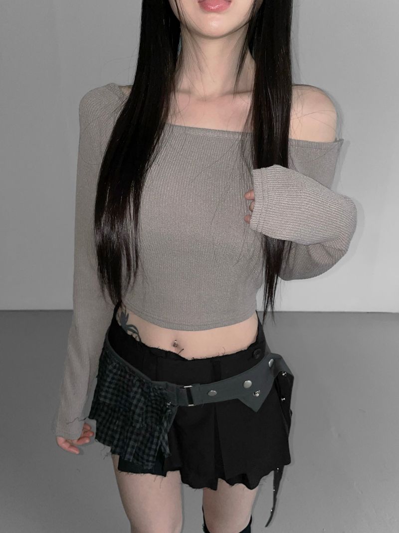 sibooya check belt bag(2 color)
