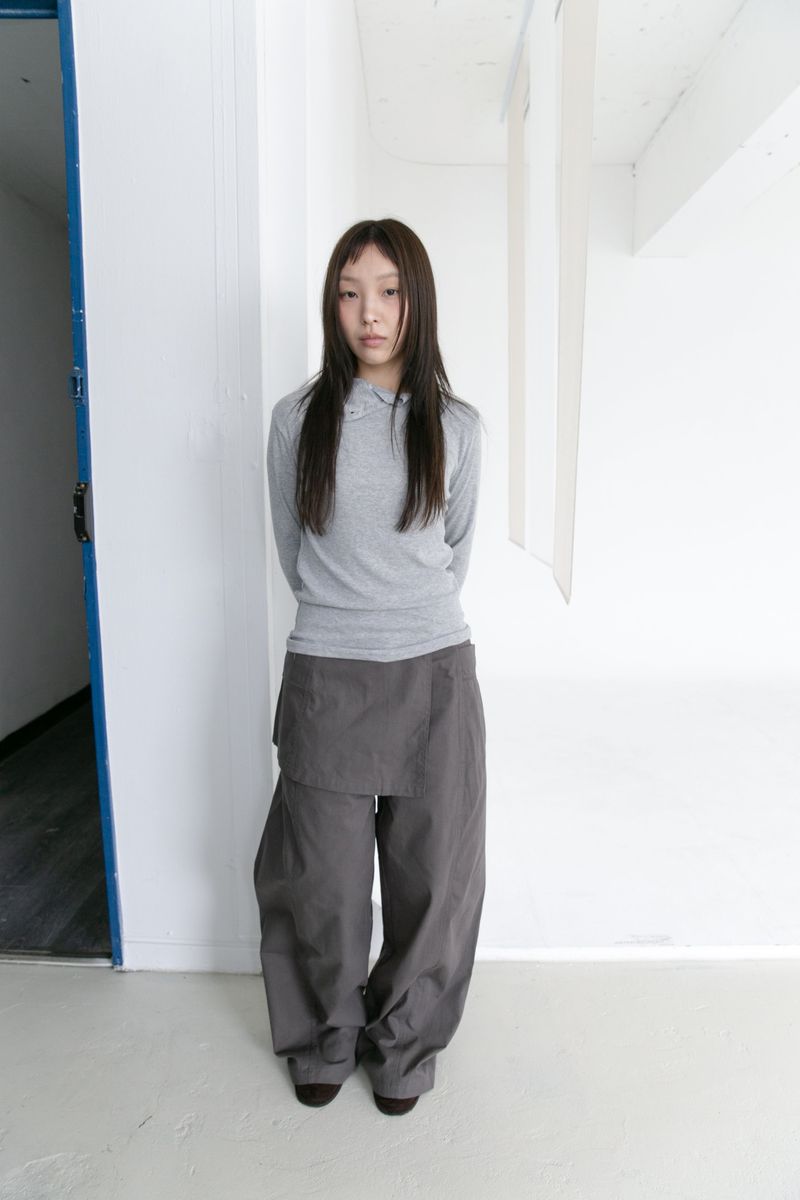 wrap skirt pocket pants(3colors)